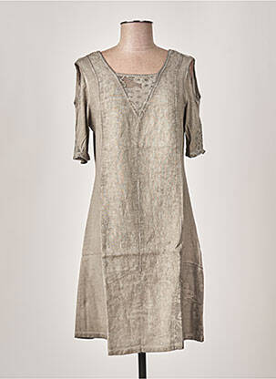 Rochie midi gri MALOKA femeie