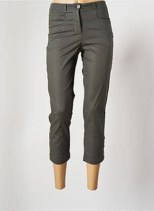 Pantalon trei sferturi verde MALOKA femeie