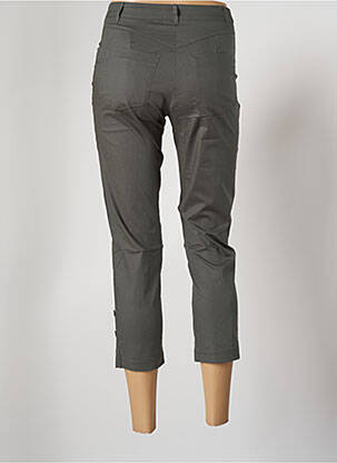 Pantalon trei sferturi elasticitate mărime normală verde MALOKA femeie
