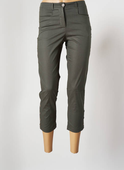 Pantalon trei sferturi verde MALOKA femeie