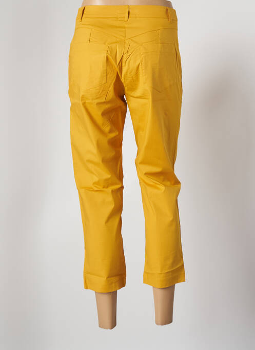 Pantalon trei sferturi galben MALOKA femeie