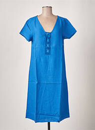 Rochie midi mâneci scurte mâneci scurte albastru MALOKA femeie