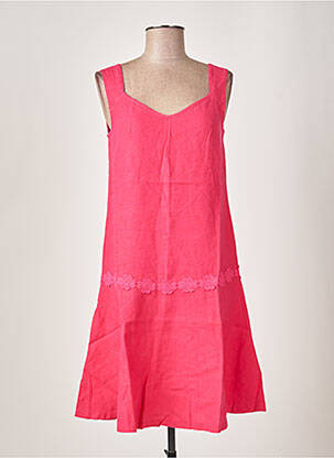 Rochie midi roz MALOKA femeie