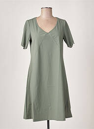 Rochie midi mâneci scurte mâneci scurte verde MALOKA femeie