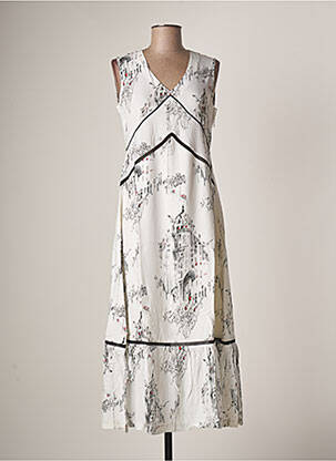 Rochie lungă alb MALOKA femeie