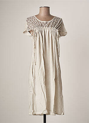 Rochie midi bej MALOKA femeie