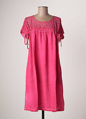 Rochie midi roz MALOKA femeie