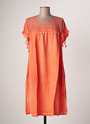 Rochie midi portocaliu MALOKA femeie