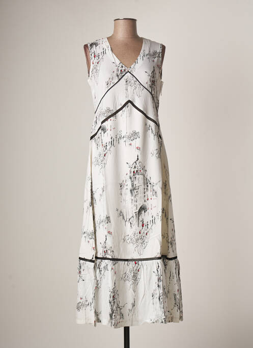 Rochie lungă alb MALOKA femeie