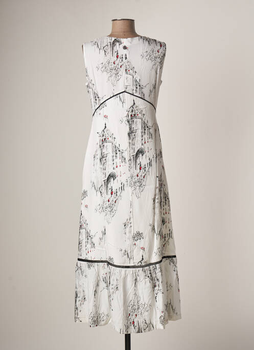 Rochie lungă alb MALOKA femeie