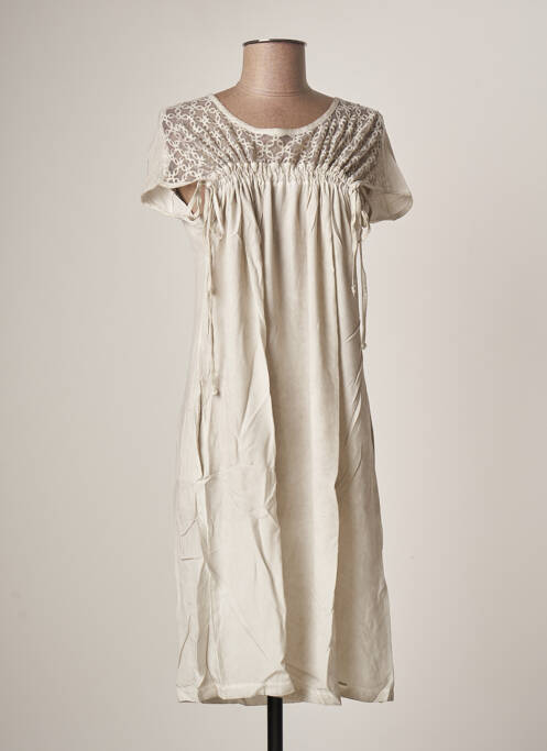 Rochie midi bej MALOKA femeie