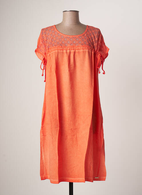 Rochie midi portocaliu MALOKA femeie