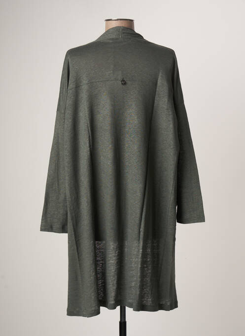 Vestă cu mâneci lungi verde MALOKA femeie