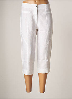 Pantalon trei sferturi alb MALOKA femeie