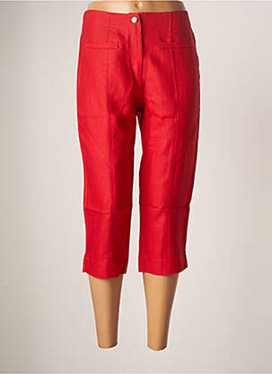 Pantalon trei sferturi roșu MALOKA femeie