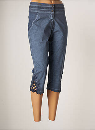 Pantalon trei sferturi albastru MALOKA femeie