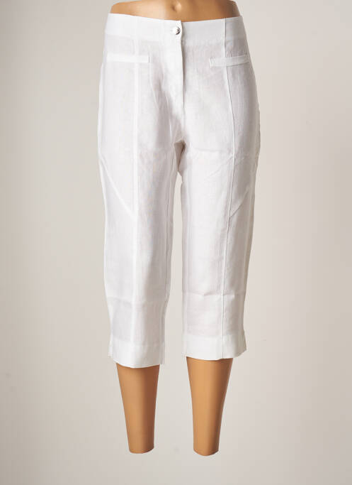 Pantalon trei sferturi alb MALOKA femeie