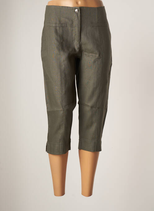 Pantalon trei sferturi verde MALOKA femeie