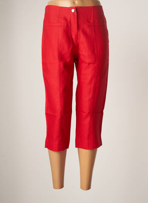 Pantalon trei sferturi roșu MALOKA femeie