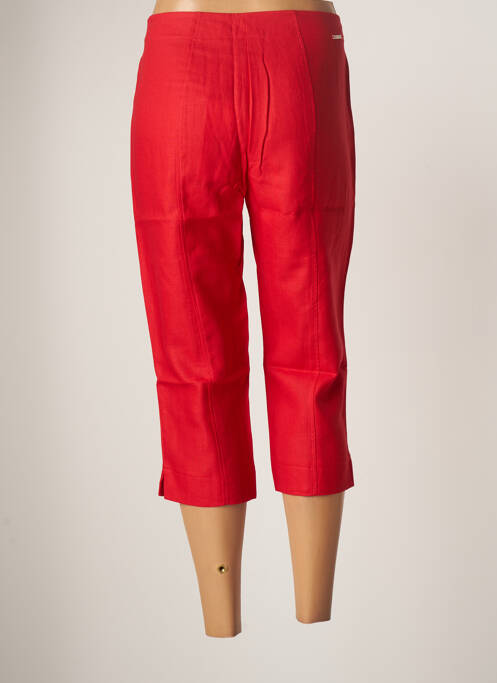 Pantalon trei sferturi roșu MALOKA femeie