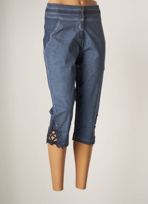 Pantalon trei sferturi albastru MALOKA femeie