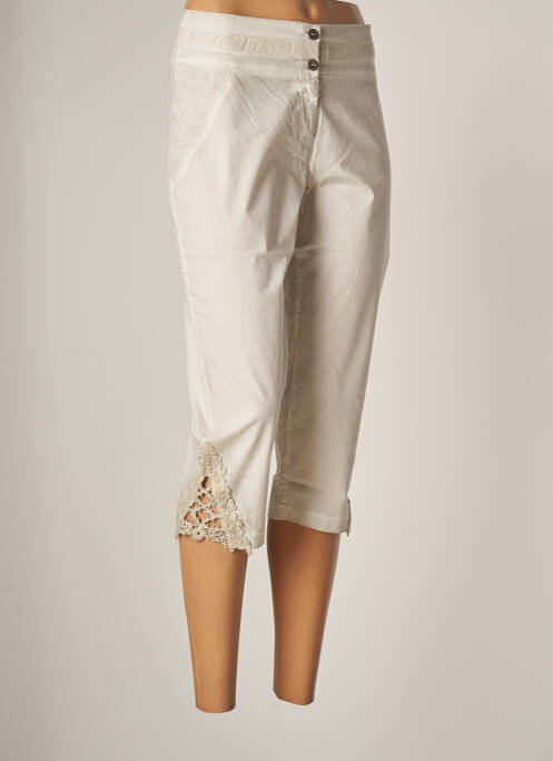 Pantalon trei sferturi bej MALOKA femeie