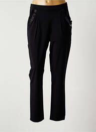 Pantalon slim elasticitate mărime normală negru MALOKA femeie