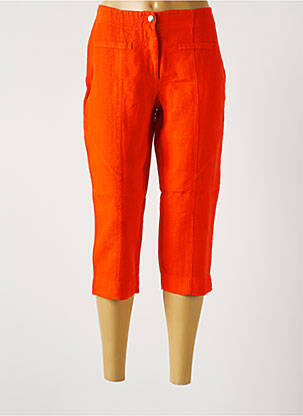 Pantalon trei sferturi portocaliu MALOKA femeie