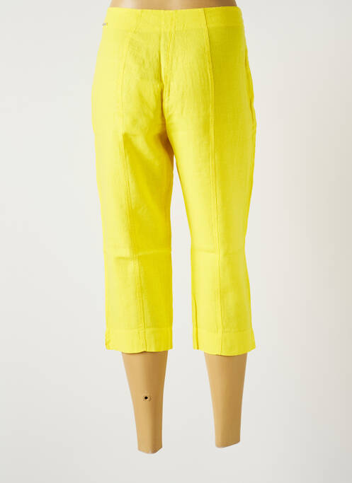 Pantalon trei sferturi galben MALOKA femeie