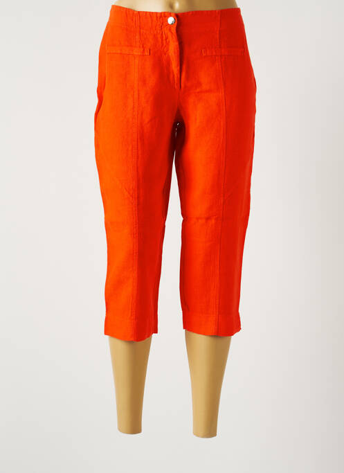 Pantalon trei sferturi portocaliu MALOKA femeie