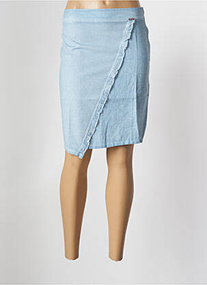 Fustă midi albastru MALOKA femeie