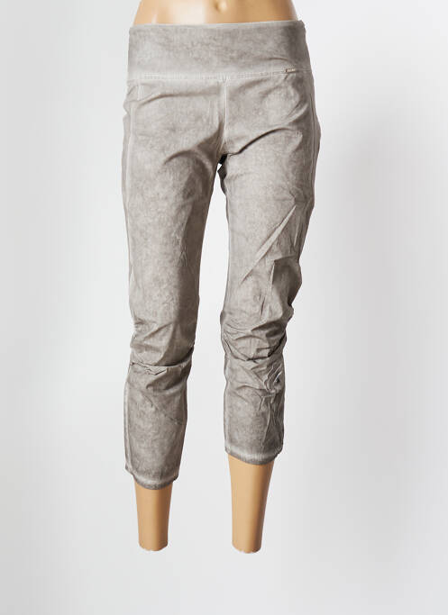 Pantalon trei sferturi gri MALOKA femeie