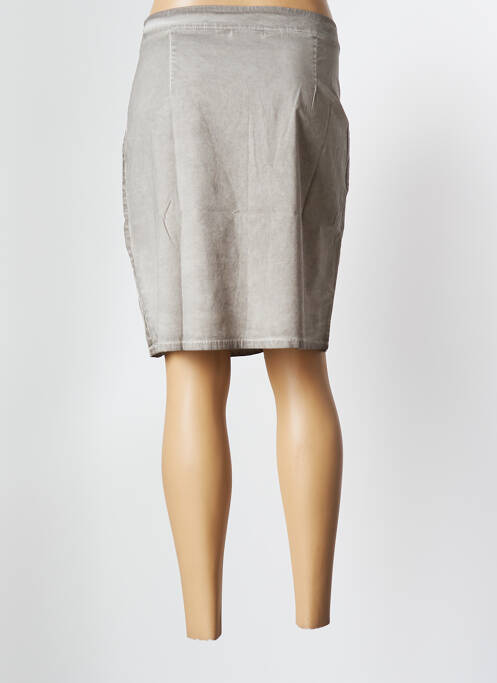 Fustă midi gri MALOKA femeie