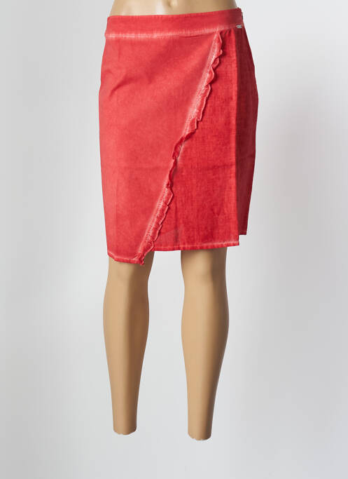 Fustă midi roșu MALOKA femeie