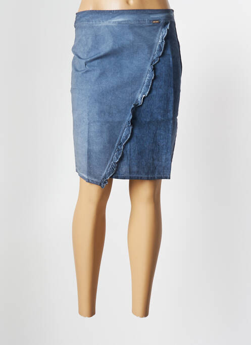 Fustă midi albastru MALOKA femeie