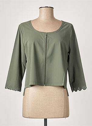 Jachete casual guler rotund verde MALOKA femeie