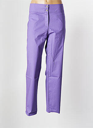 Pantalon 7/8 elasticitate mărime normală violet MALOKA femeie