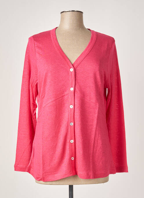 Vestă cu mâneci lungi roz MALOKA femeie