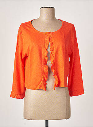 Vestă cu mâneci lungi maro MALOKA femeie