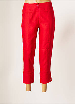 Pantalon 7/8 roșu MALOKA femeie
