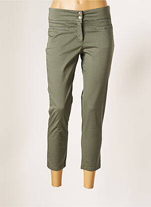 Pantalon trei sferturi verde MALOKA femeie
