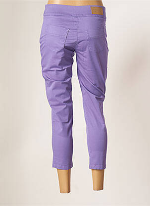 Pantalon trei sferturi elasticitate mărime normală violet MALOKA femeie