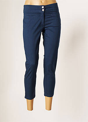 Pantalon trei sferturi albastru MALOKA femeie