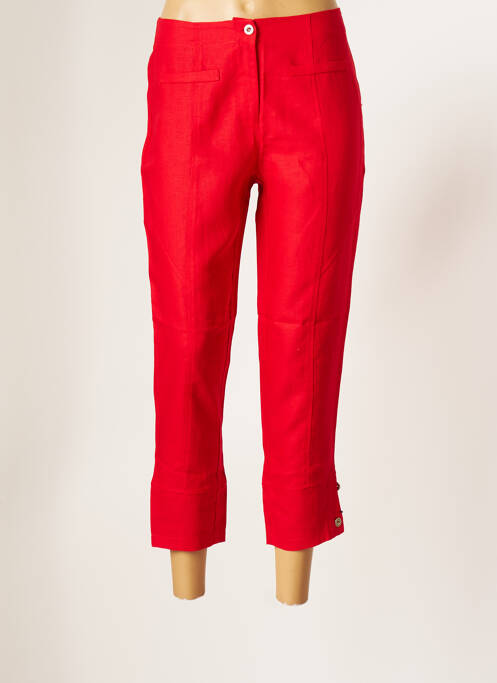 Pantalon 7/8 roșu MALOKA femeie