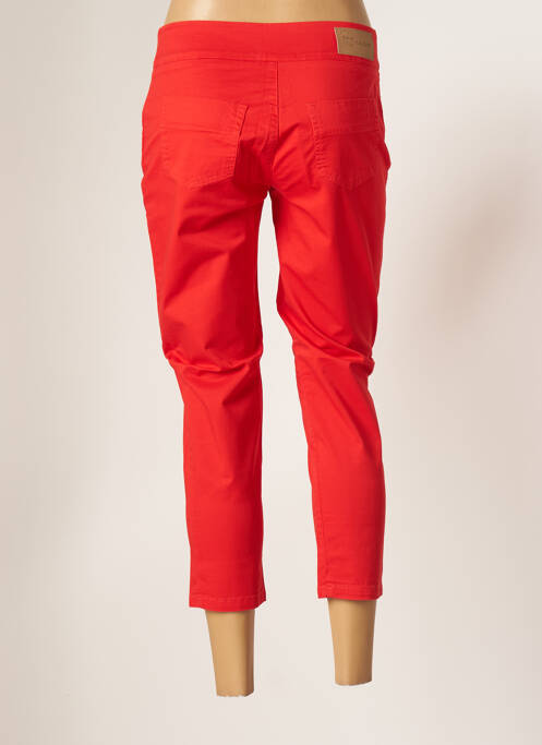 Pantalon trei sferturi roșu MALOKA femeie