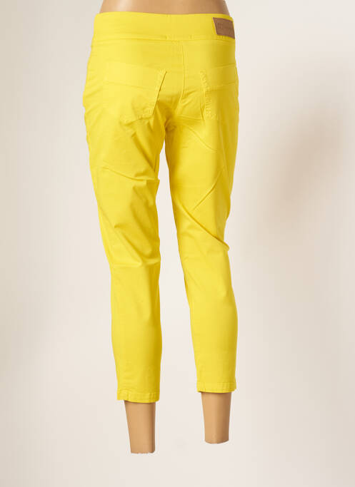 Pantalon trei sferturi galben MALOKA femeie