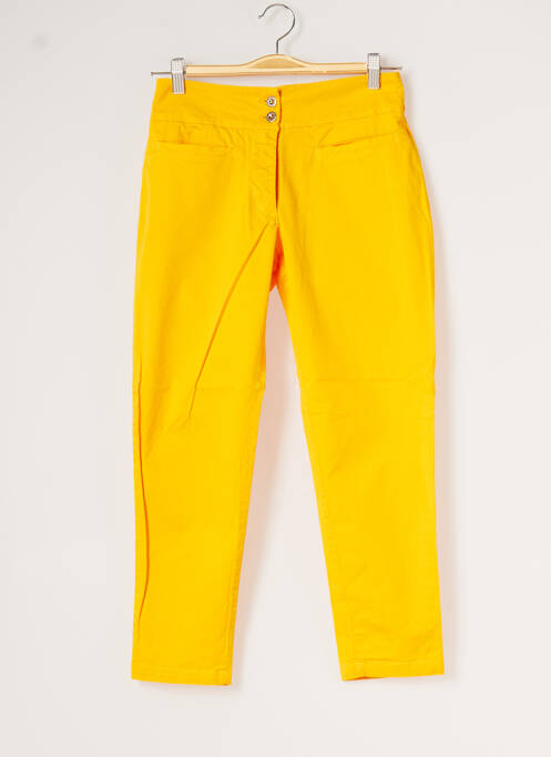 Pantalon trei sferturi galben MALOKA femeie