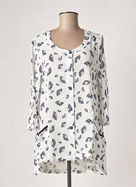Jachete casual guler rotund alb G!OZE femme