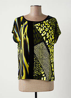 Tricou elasticitate mâneci scurte verde PAUL BRIAL femeie
