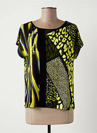 Tricou elasticitate mâneci scurte verde PAUL BRIAL femme
